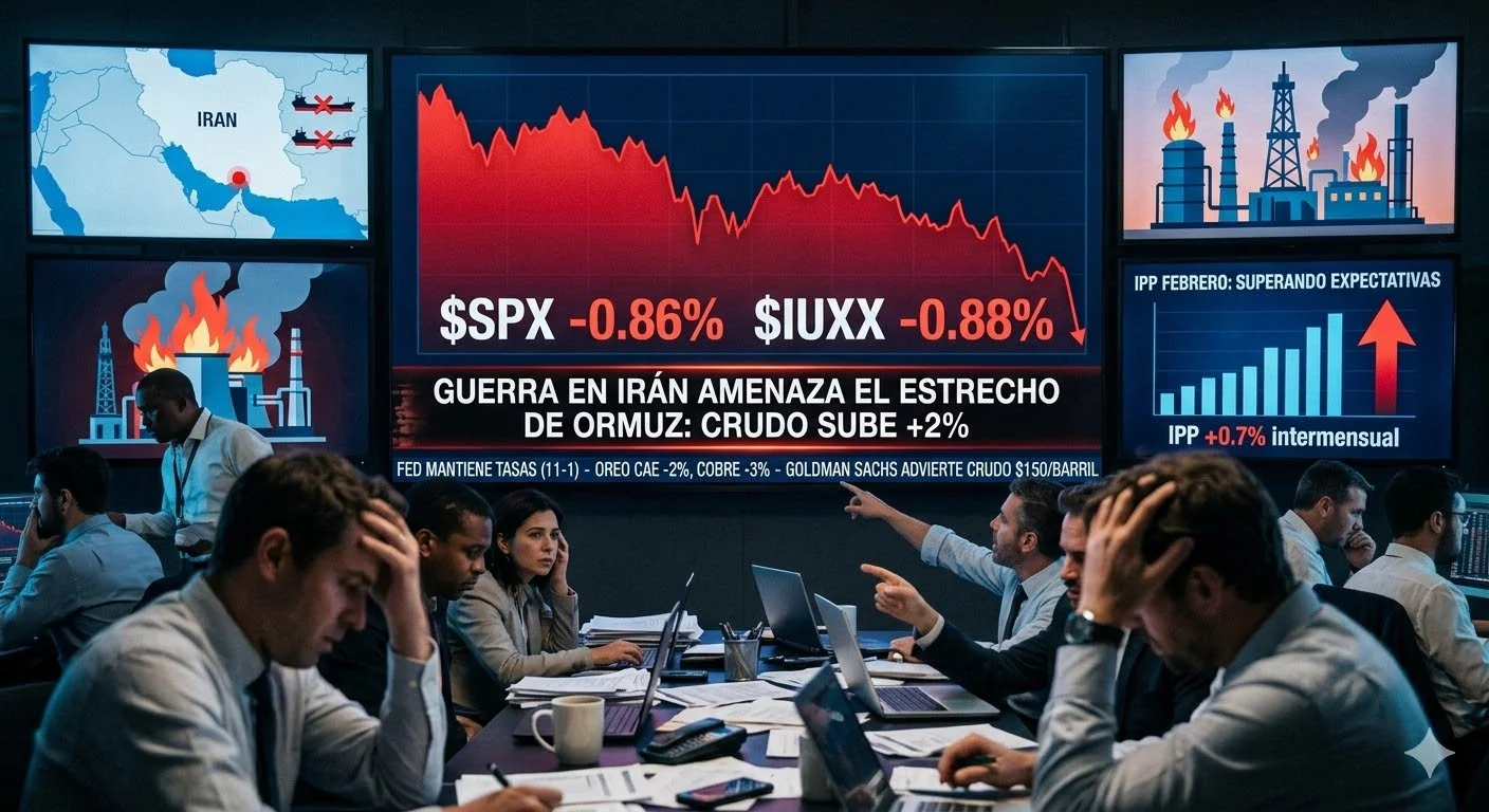Tormenta Perfecta en Wall Street: Tensiones en Oriente Medio e Inflación Sacuden a los Inversores