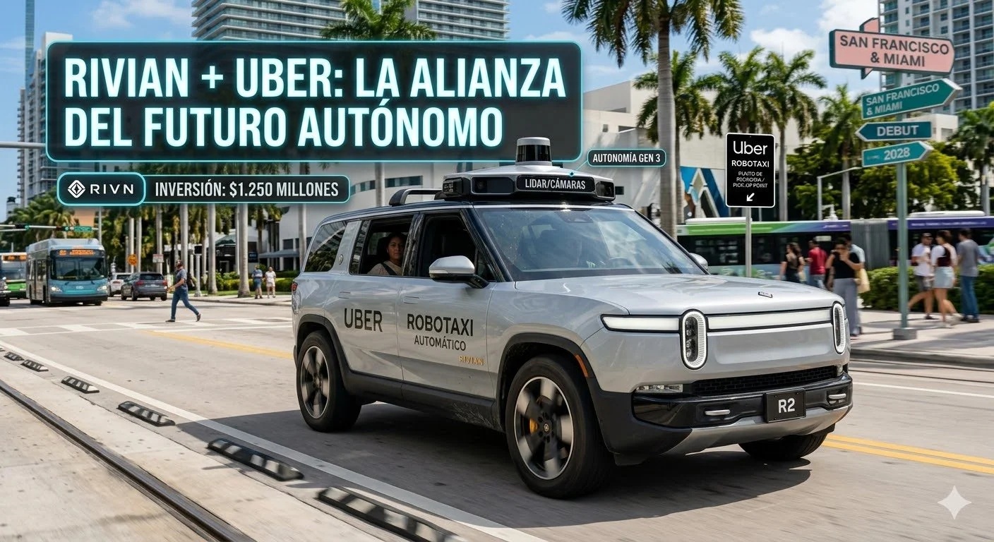 Rivian y Uber: El Acuerdo de $1,250 MILLONES que Cambia el Futuro de los Robotaxis y RIVN
